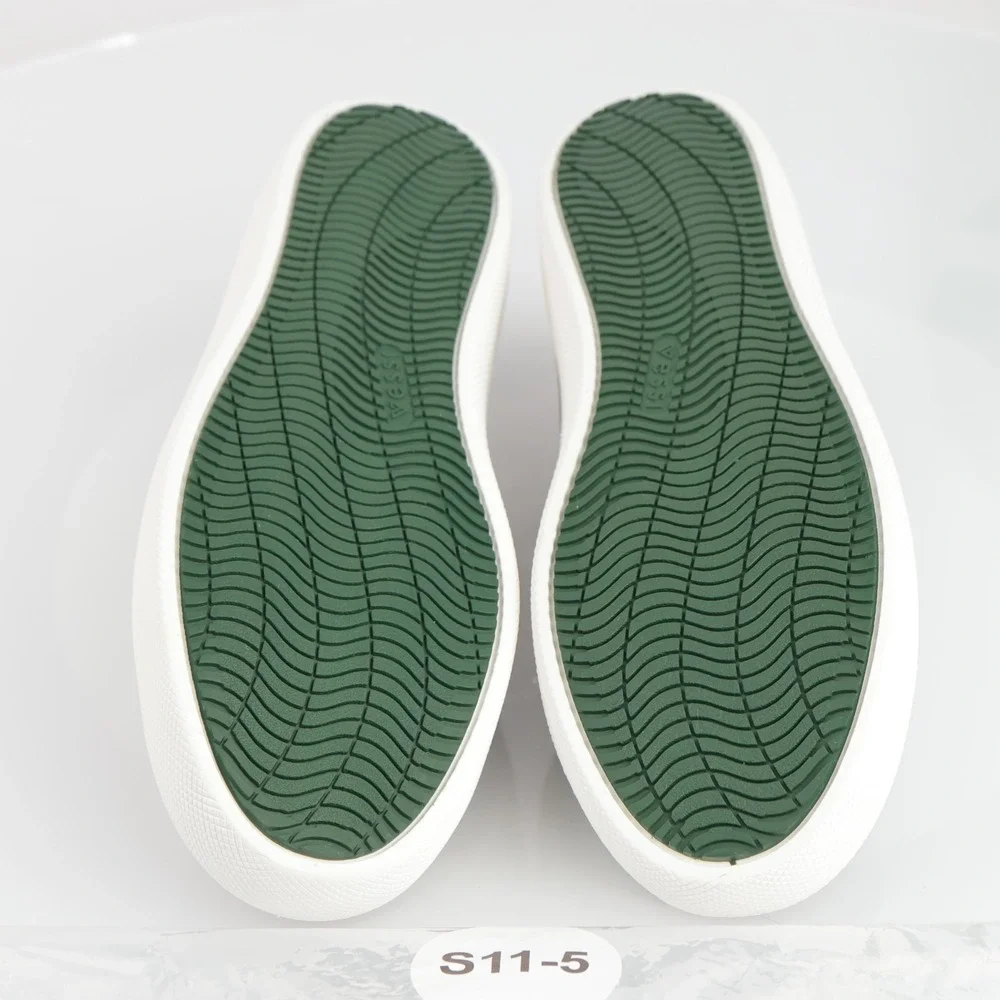 Vessi Mens Boardwalk Slip-On Shoe Size 9 Waterproof Taupe Olive Gray Knit Casual